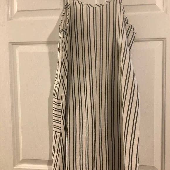 Cotton Striped Dress with Pockets - Picture 3 of 5